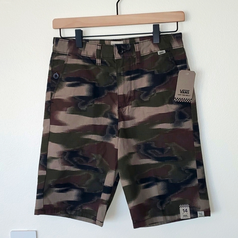 Vans camo shorts. NEW with tags